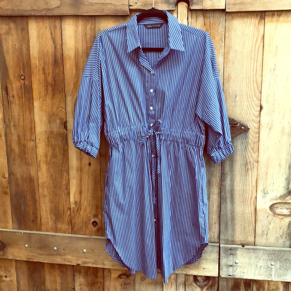 Pinstriped Zara dress